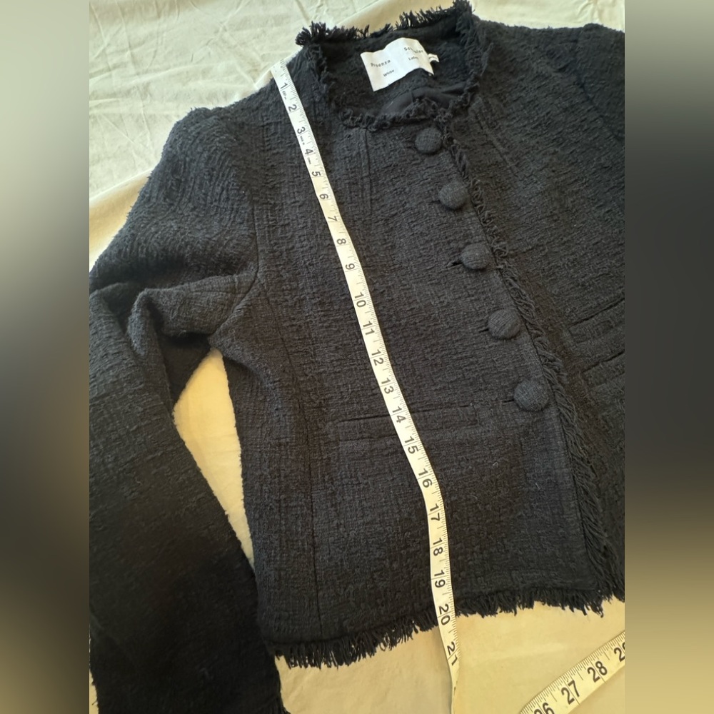 Proenza Schouler Black Textured Cropped Jacket - Picture 10 of 14